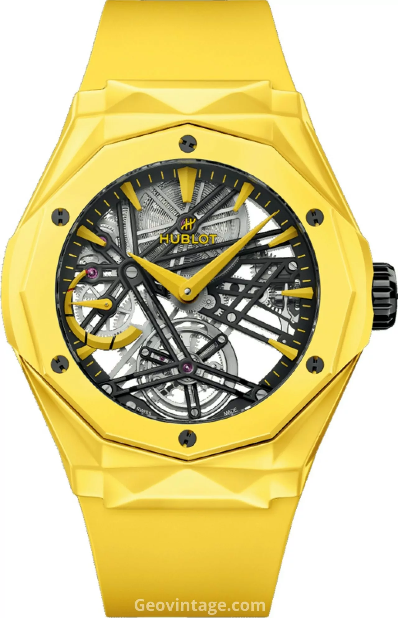 Hublot Classic Fusion Tourbillon Orlinski Yellow Magic e Sky Blue